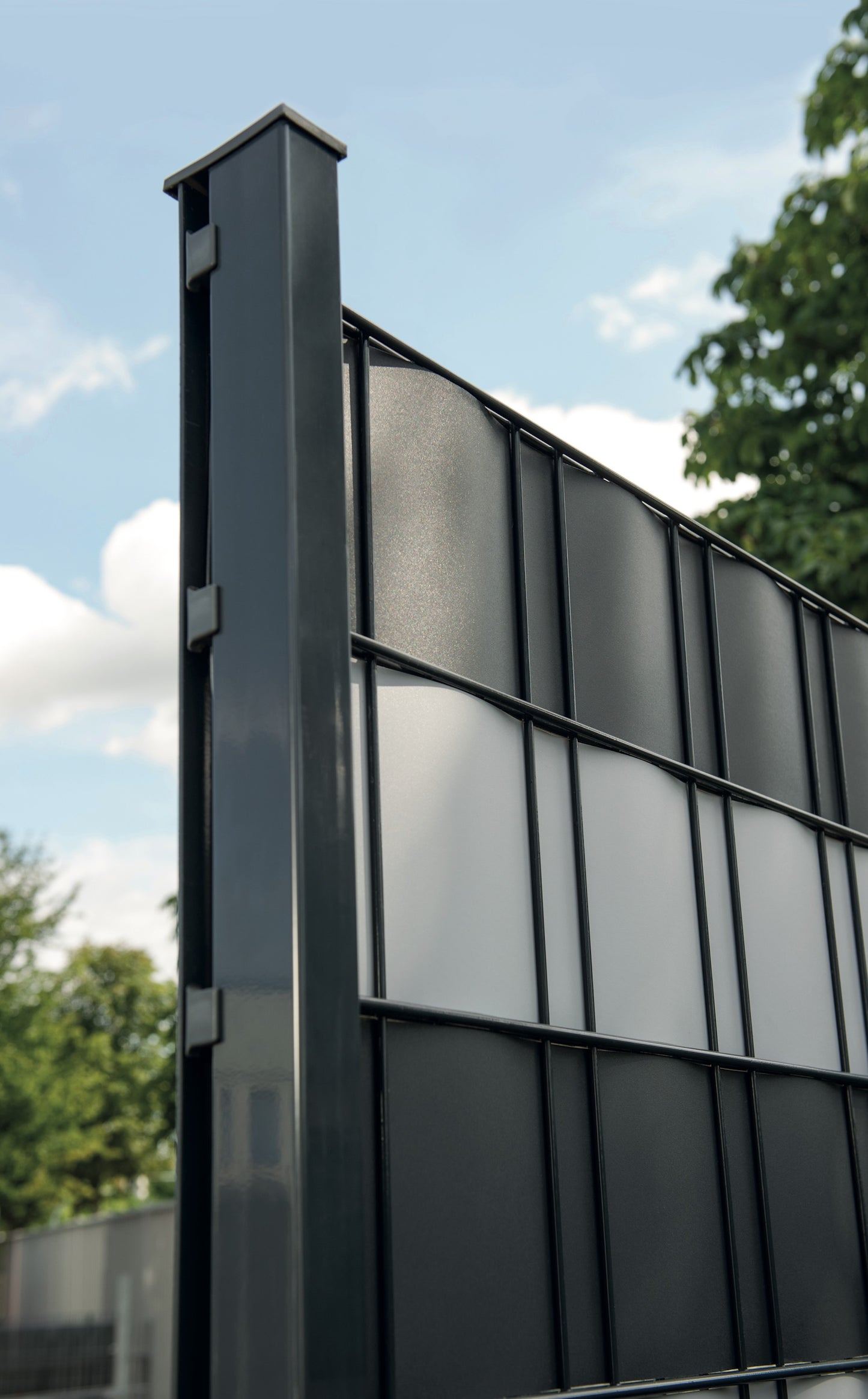Sichtschutzstreifen PREMIUM Ausführung - Glatte Optik